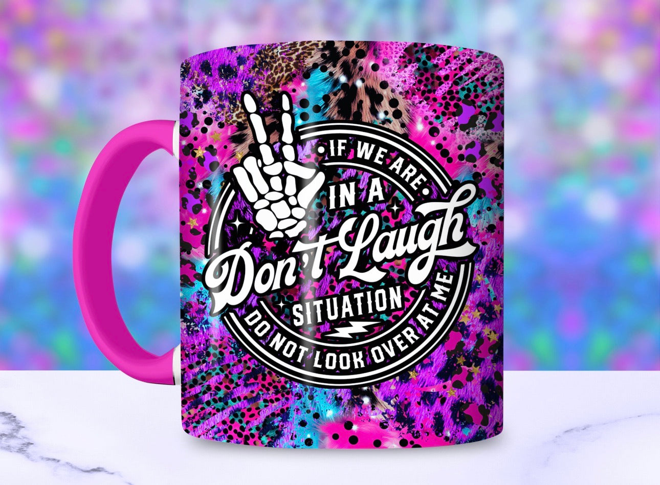 Don’t Laugh Situation Mug – Funny Gothic Coffee Mug Gift