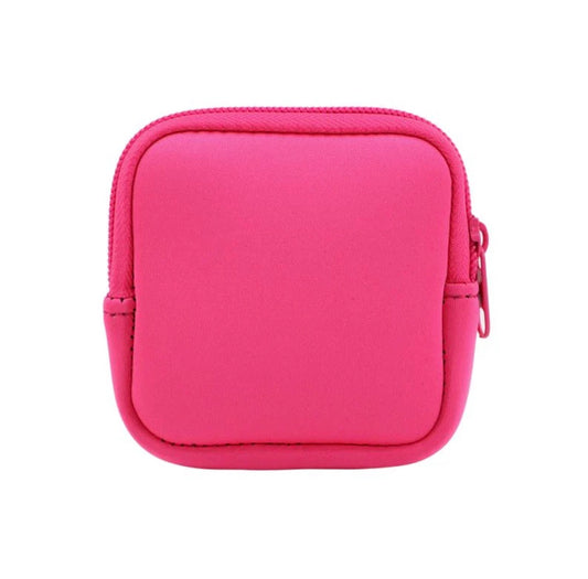 Personalised Neoprene Earphone Bag – Square | Protective Tech Accessory Pouch