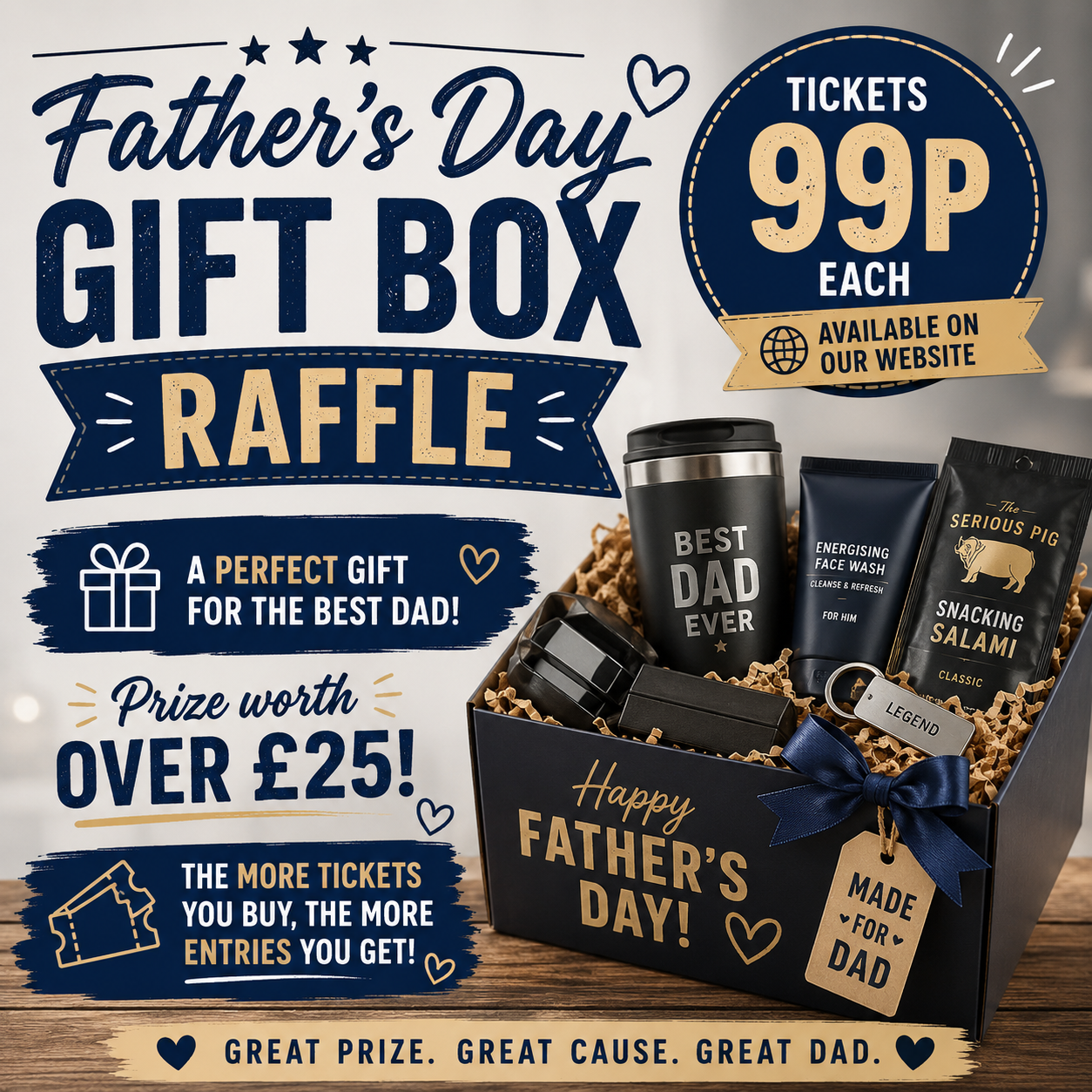 Father’s Day Gift Box Raffle Ticket – Only 99p Per Entry