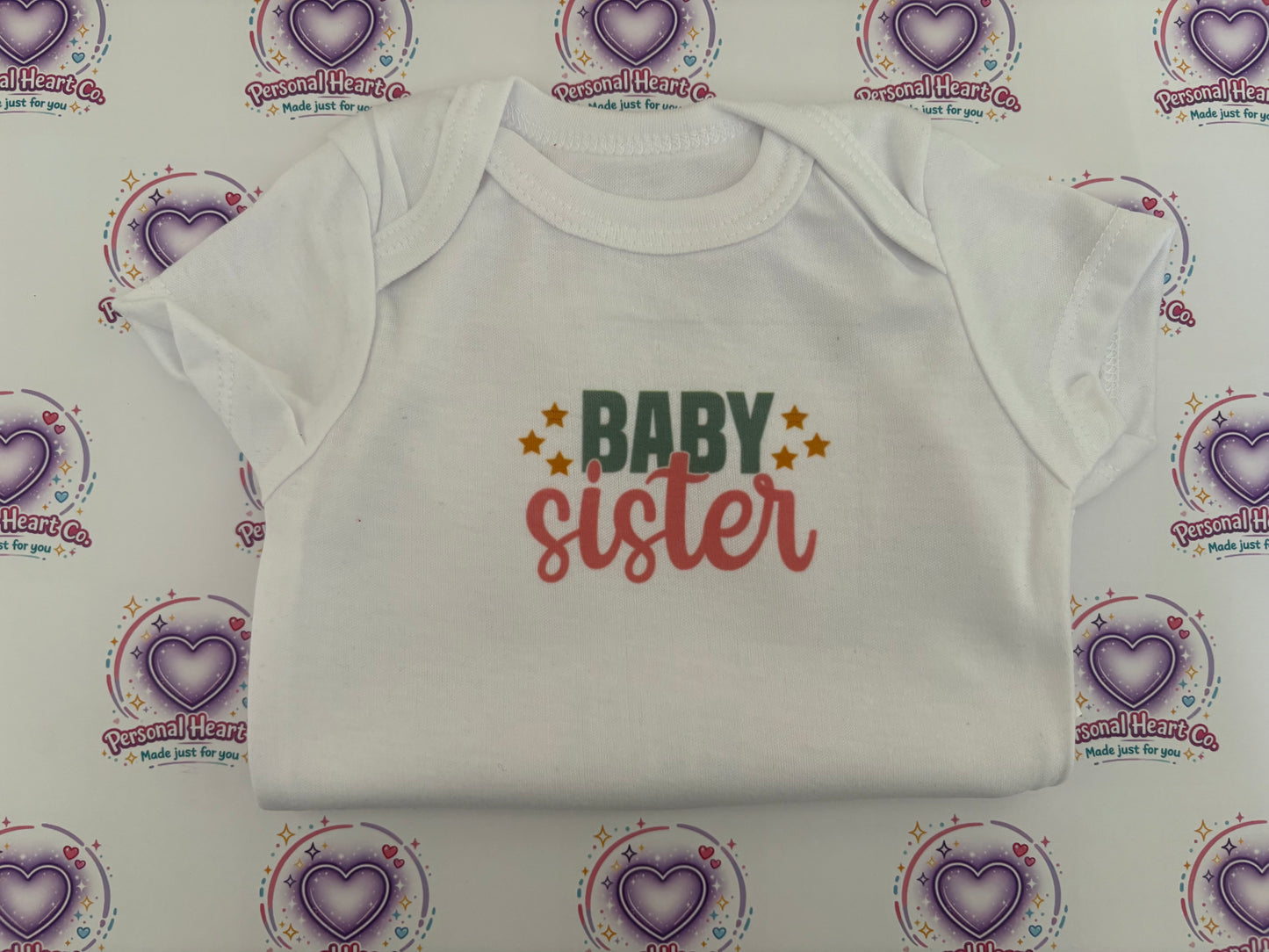 Baby Grow Vest – Baby Sister & Baby Brother | Soft Personalised Baby Bodysuits