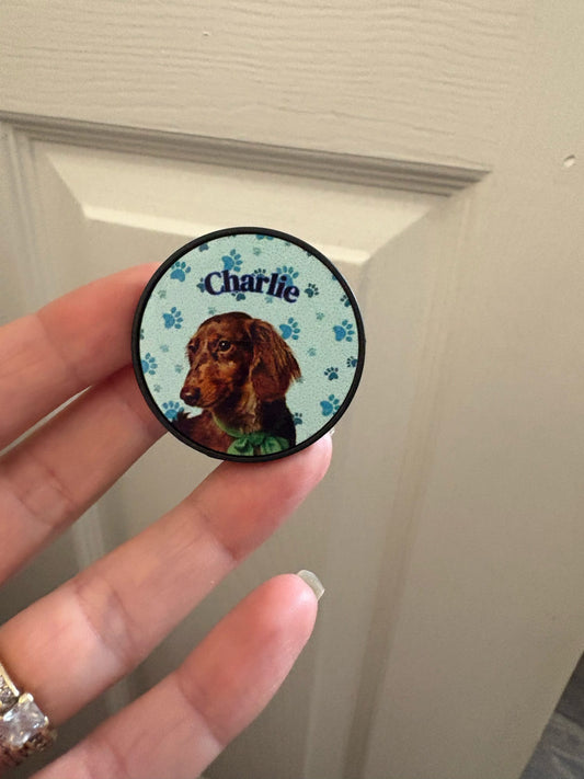 Personalised Phone pop sockets — Black