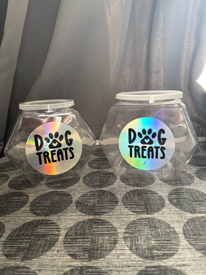 Hexagonal Plastic Storage Jars – Clear Organiser Pots (2 Sizes Available)
