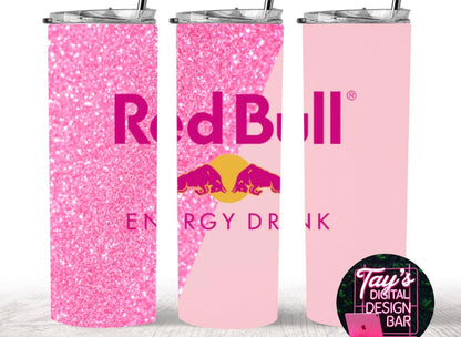 Red Bull Pink 20oz Stainless Steel Tumbler – Travel Cup