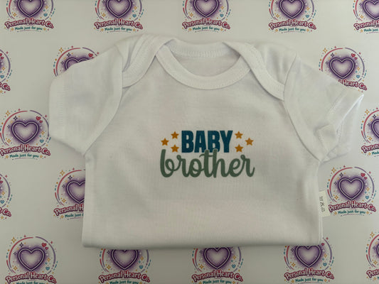 Baby Grow Vest – Baby Sister & Baby Brother | Soft Personalised Baby Bodysuits