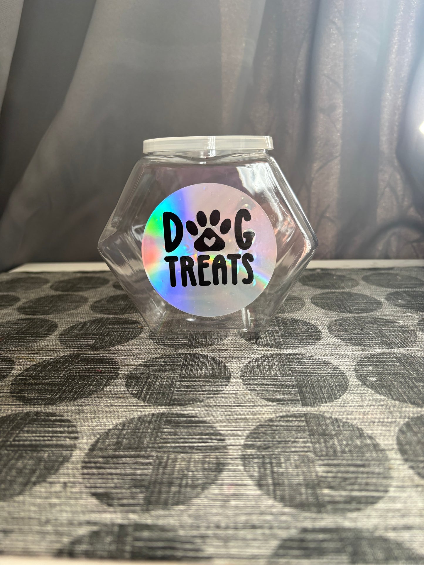 Hexagonal Plastic Storage Jars – Clear Organiser Pots (2 Sizes Available)