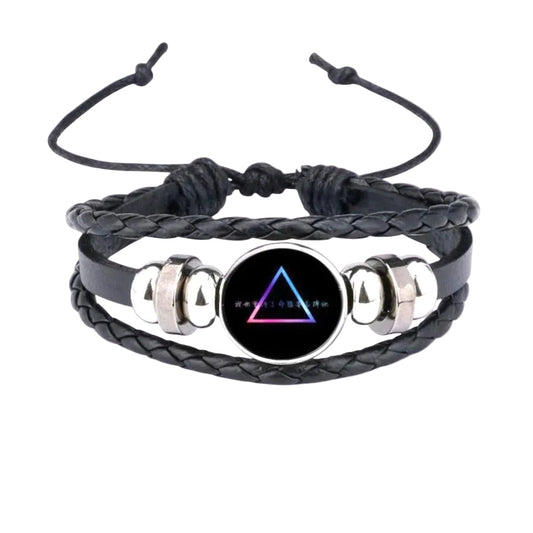 Personalised Leather Bracelets — black
