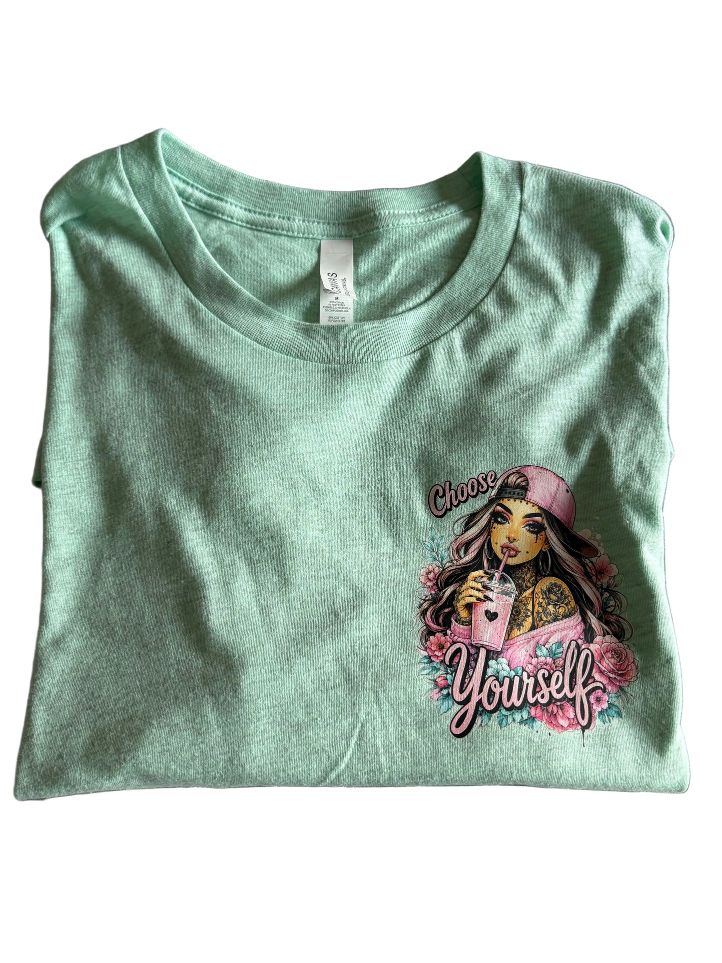 Choose Yourself Mint Tee - Size M - one available