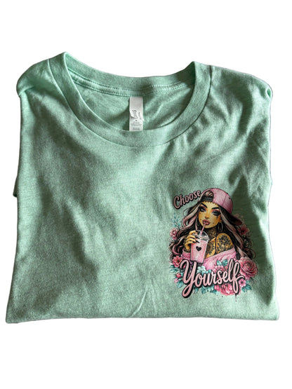 Choose Yourself Mint Tee - Size M - one available