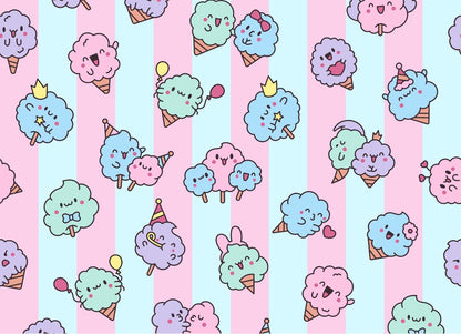 Kawaii Cotton Candy20oz Stainless Steel Tumbler – Travel Cup
