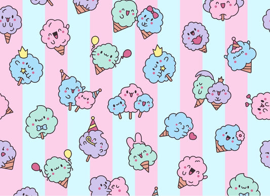 Kawaii Cotton Candy20oz Stainless Steel Tumbler – Travel Cup