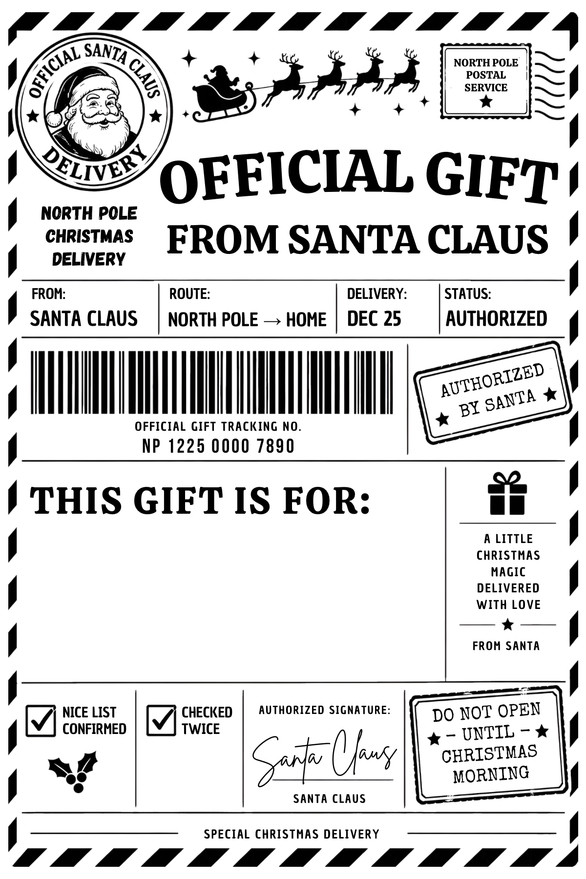 Fun and Festive Christmas Shipping Labels