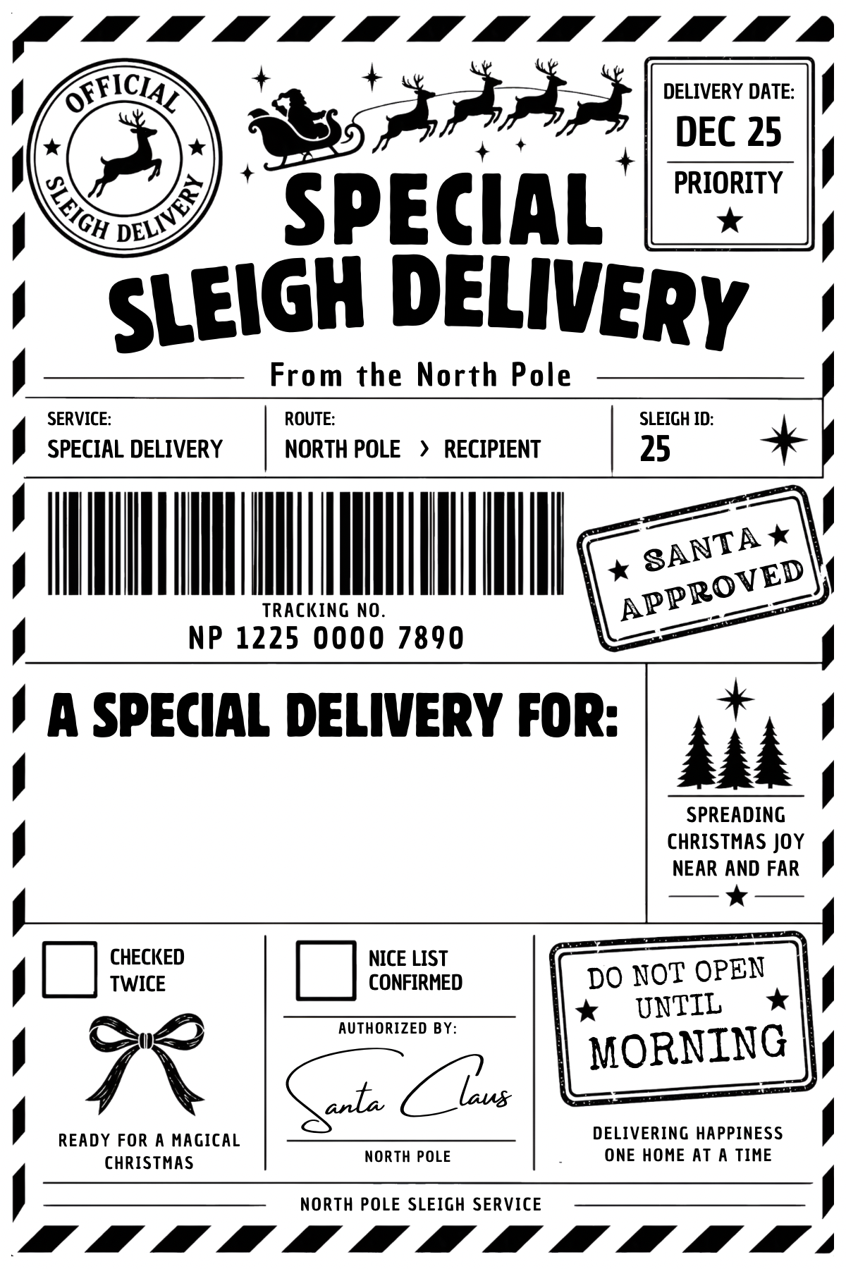 Fun and Festive Christmas Shipping Labels
