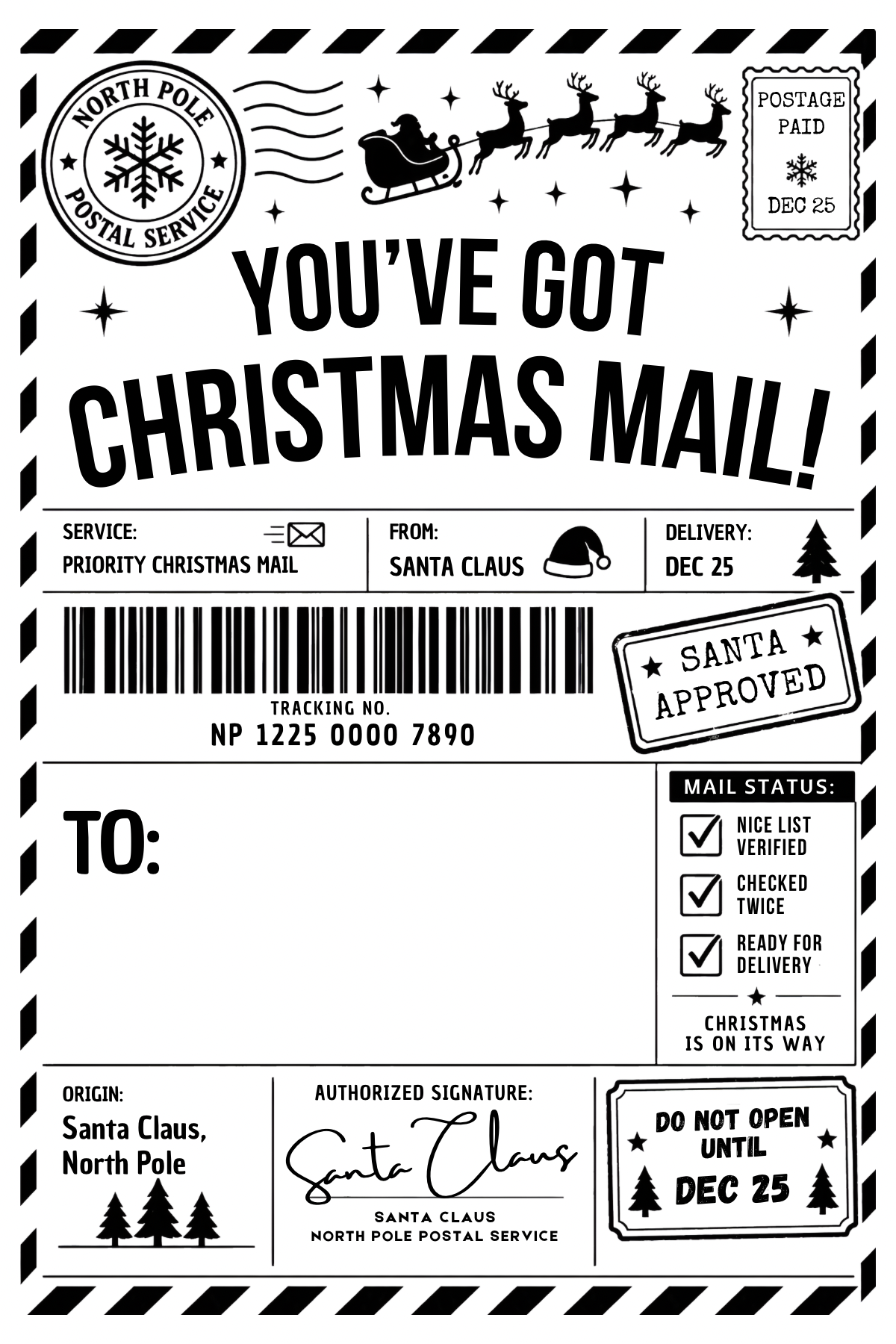 Fun and Festive Christmas Shipping Labels
