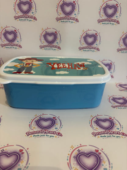 Personalised Children’s Lunch Box – Custom Name Lunch Box | Pink or Blue available
