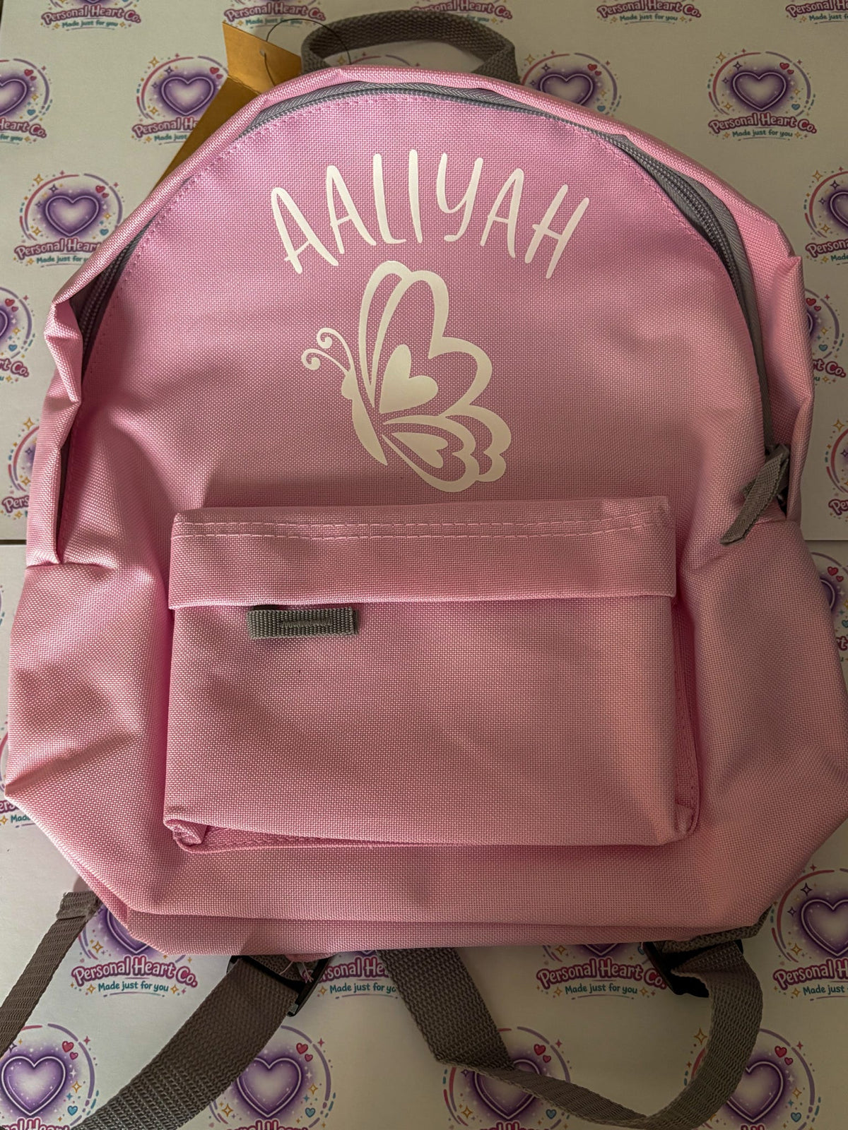 Personalised Mini Backpack – Custom Name Kids or Pet Owner Backpack (9L)