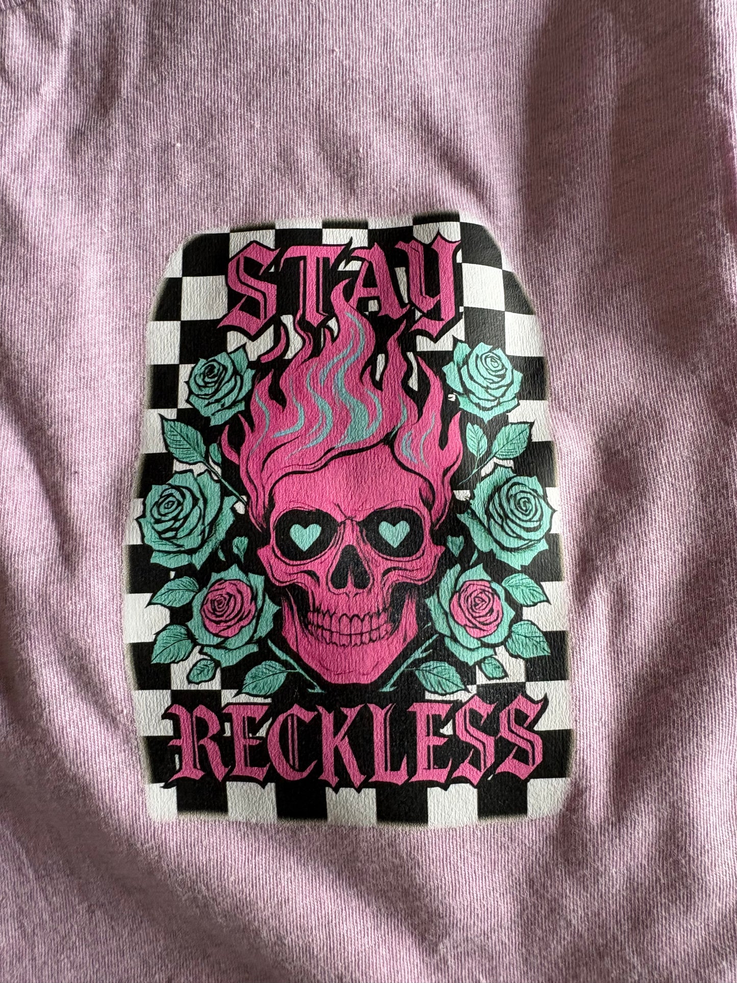 Stay Reckless Lavender Tee - Size L - one available
