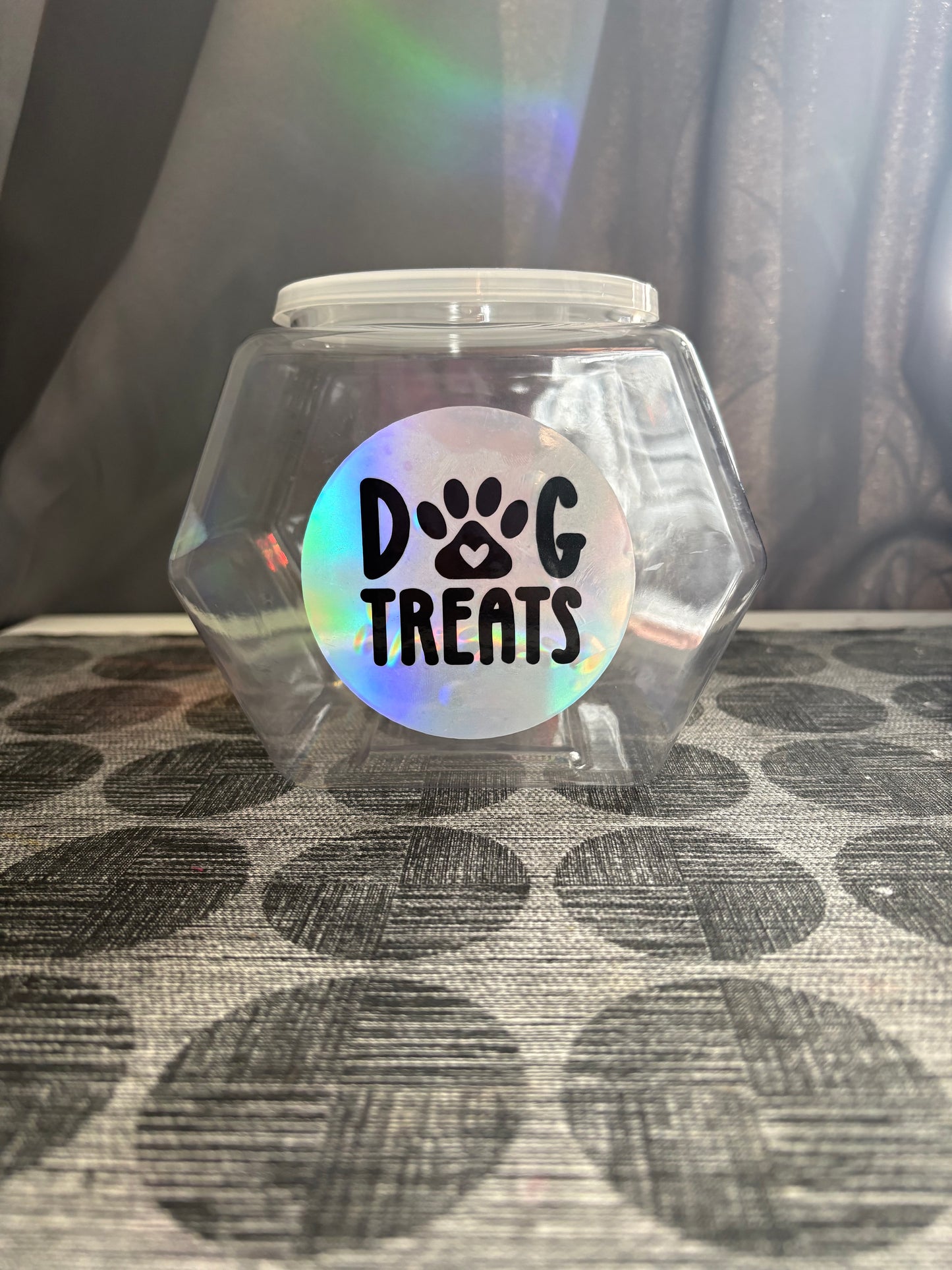 Hexagonal Plastic Storage Jars – Clear Organiser Pots (2 Sizes Available)