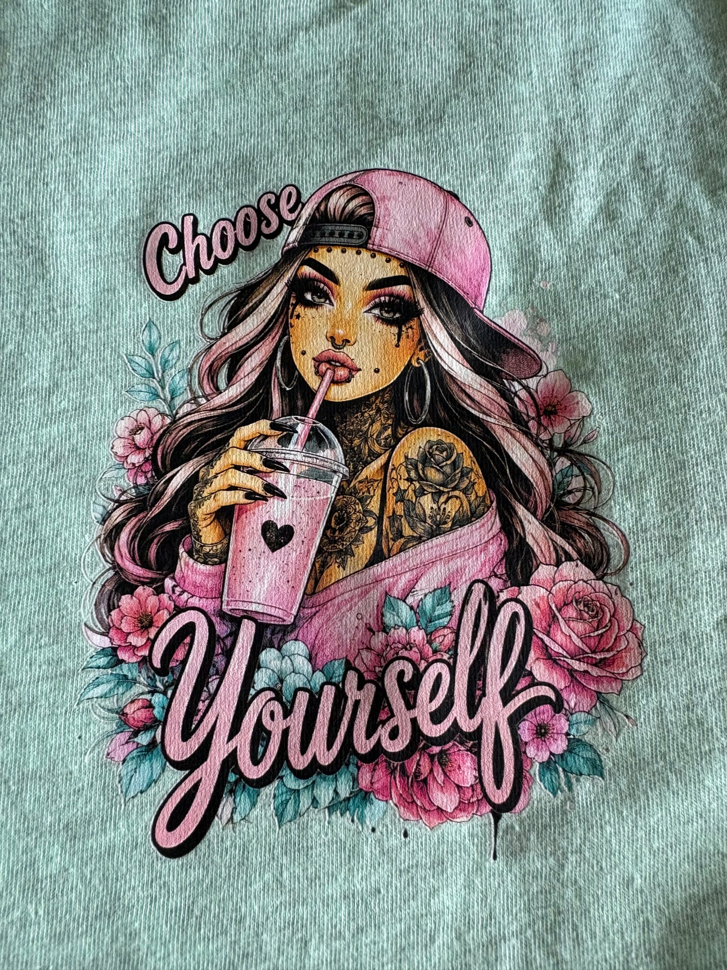 Choose Yourself Mint Tee - Size M - one available