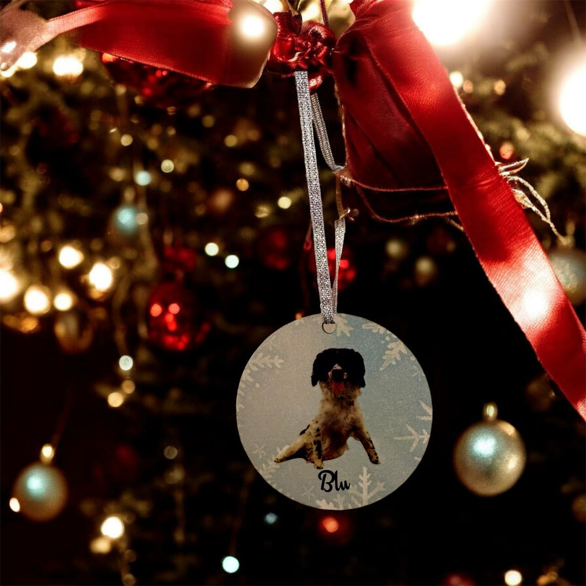 Personalised Christmas Hanging Decorations – Double-Sided Custom MDF Christmas Baubles
