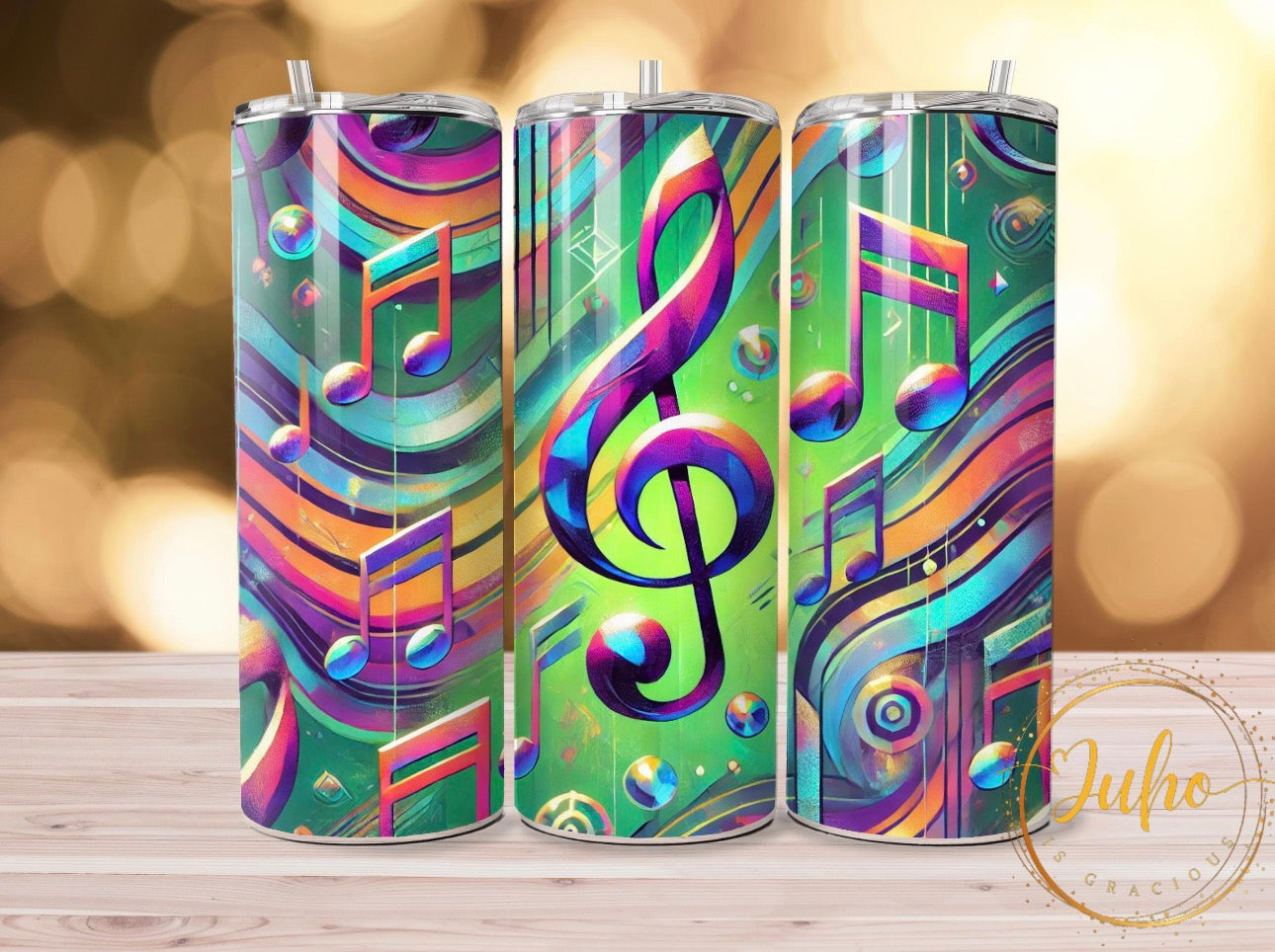 Music Vibes 20oz Stainless Steel Tumbler – Travel Cup