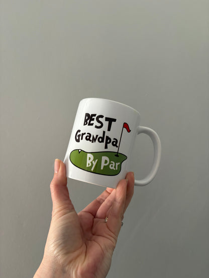 Best Grandpa by Par Mug – Funny Golf Mug Gift for Grandad