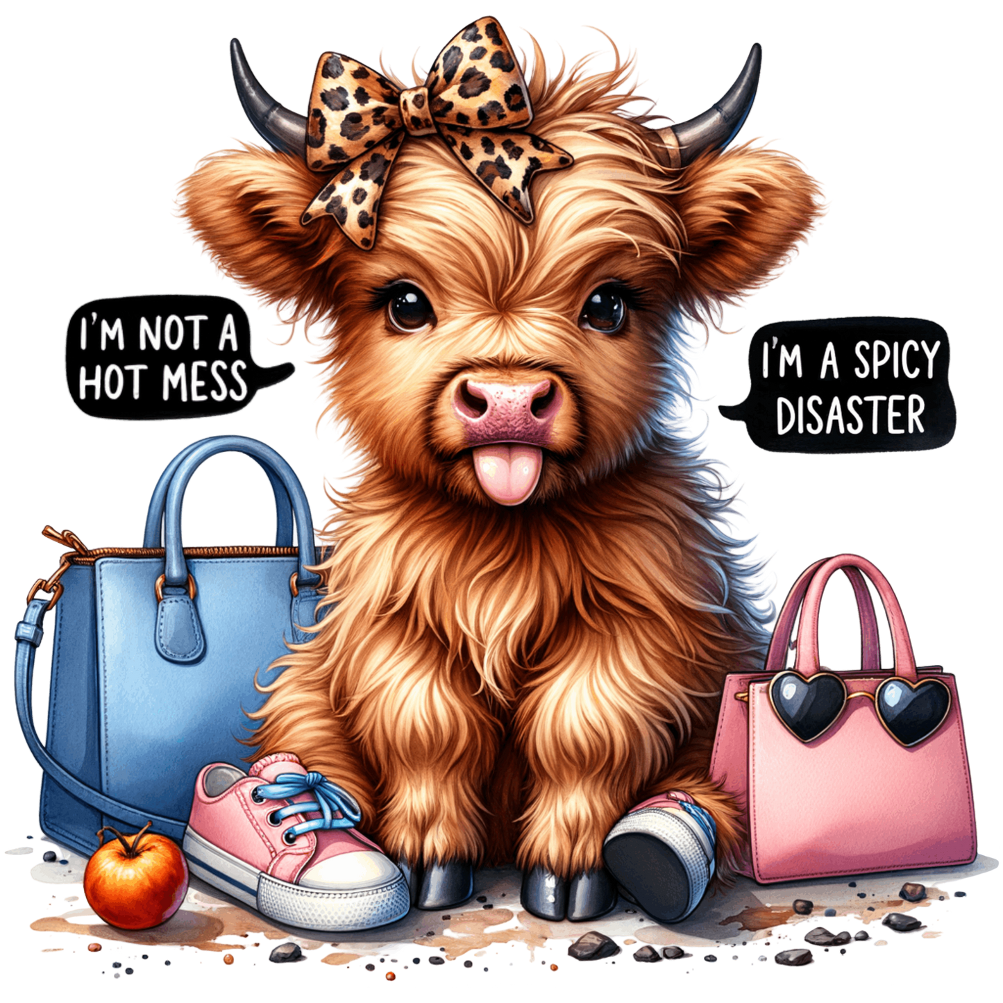 Highland Cow Tote Bag-several colour options available
