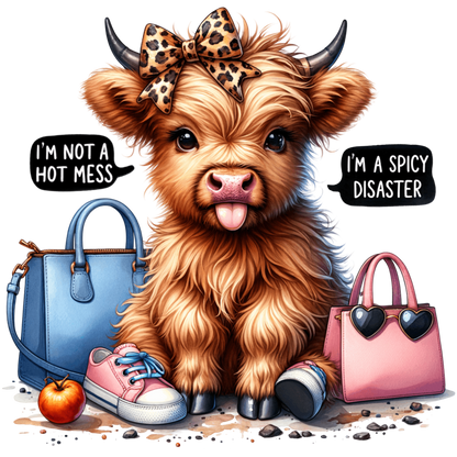 Highland Cow Tote Bag-several colour options available