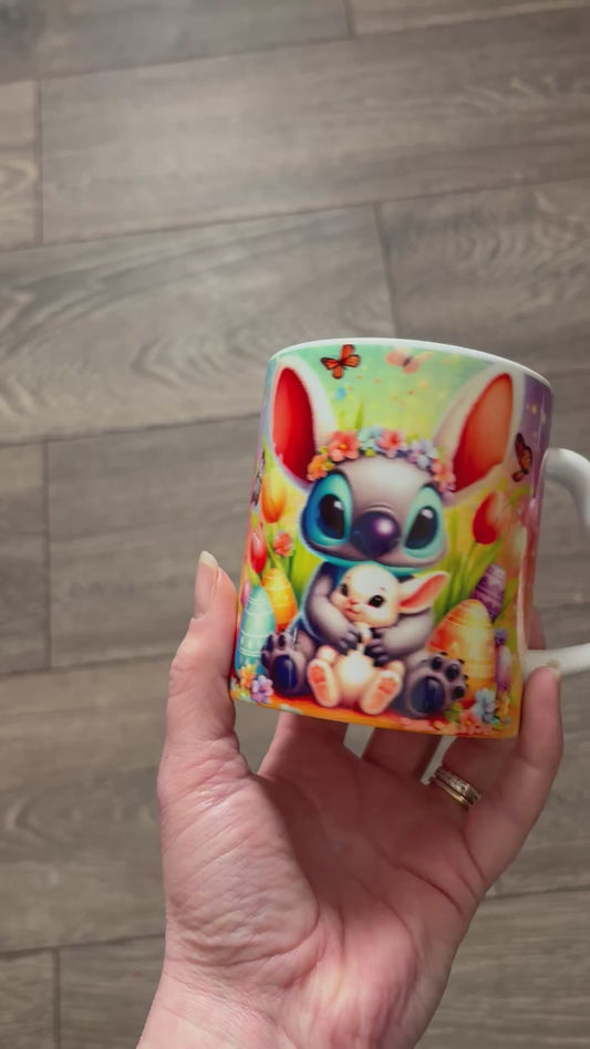 Easter Cartoon Character 11oz Mug | Cute Easter Ceramic Mug