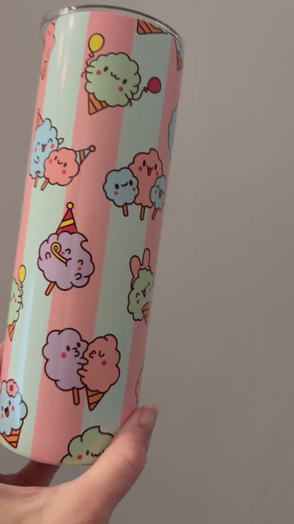 Kawaii Cotton Candy20oz Stainless Steel Tumbler – Travel Cup